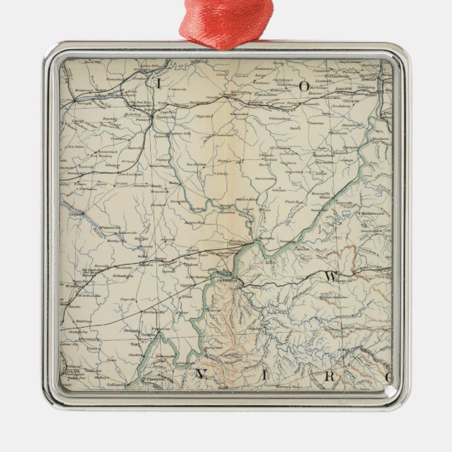 Gen map V Metal Ornament (Front)