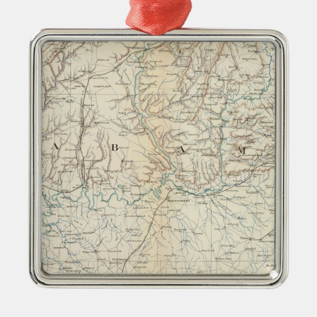 Gen map XIII Metal Ornament (Front)