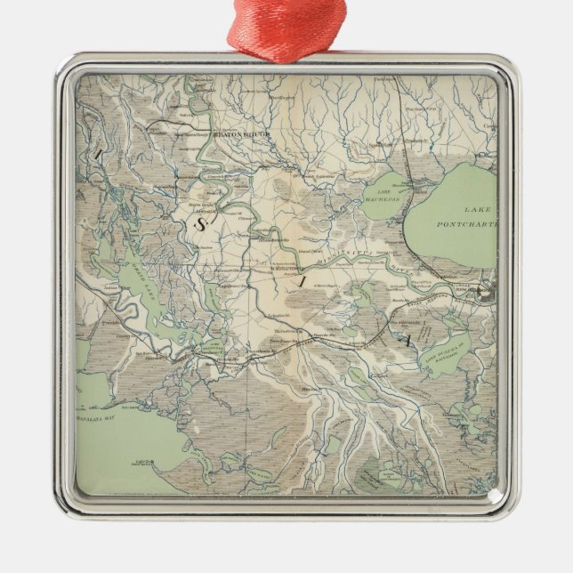 Gen map XXI Metal Tree Decoration (Front)