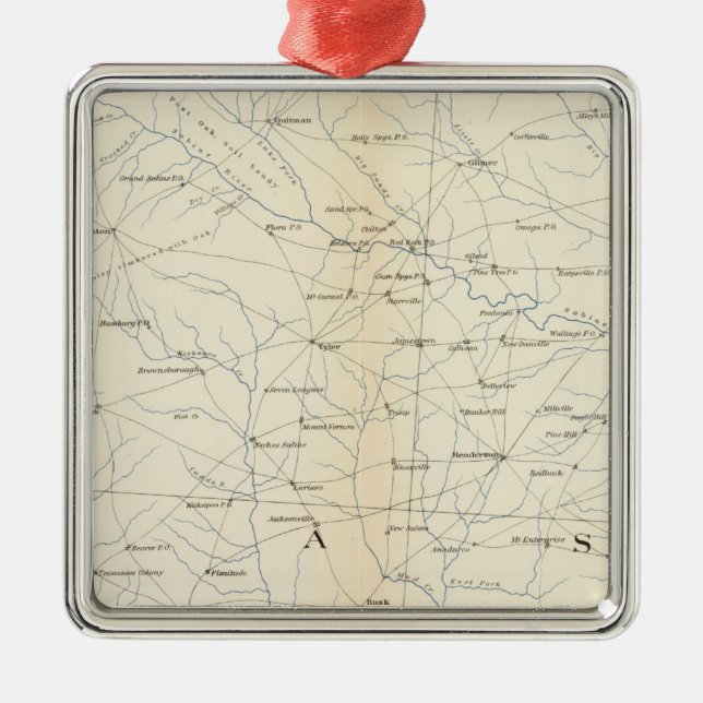 Gen map XXIII Metal Tree Decoration (Front)