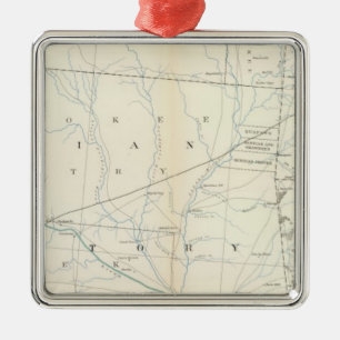 Gen map XXV Metal Ornament