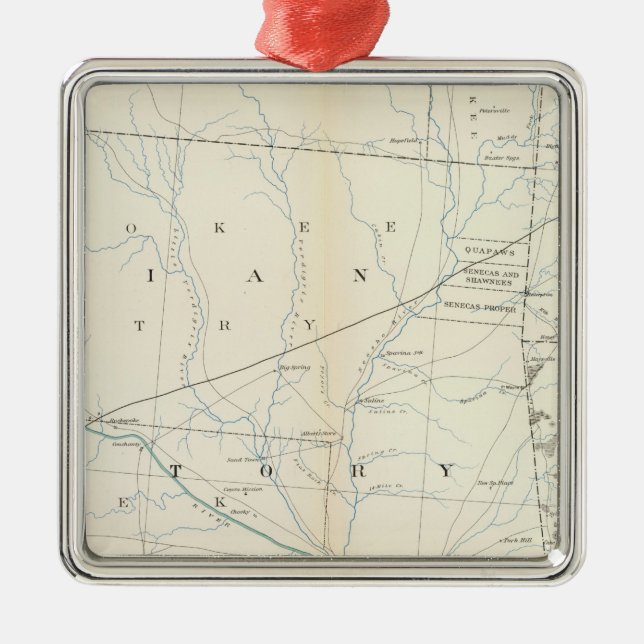 Gen map XXV Metal Ornament (Front)