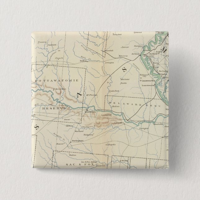 Gen map XXVI 15 Cm Square Badge (Front)