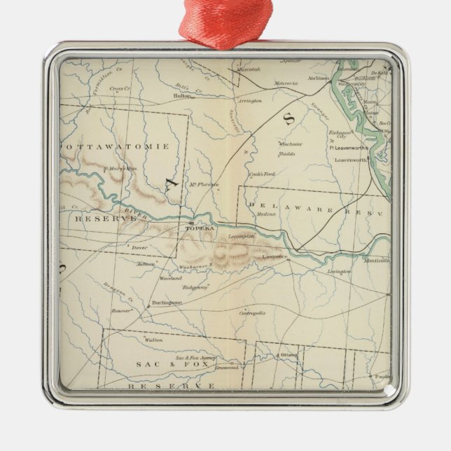Gen map XXVI Metal Tree Decoration (Front)
