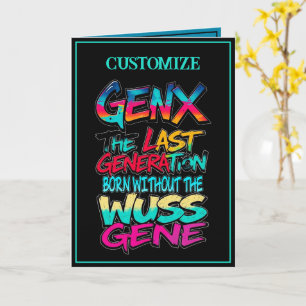 Gen X Any Occasion Humour Card