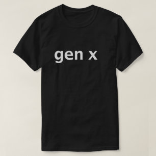 Gen X Minimal Typography T-Shirt