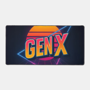 GEN X Retro 80s  Desk Mat