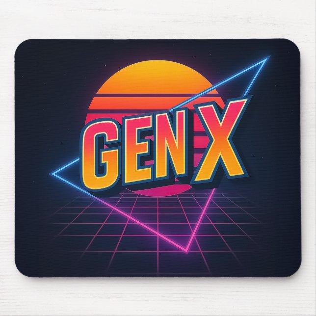 GEN X Retro 80s Mousepad (Front)