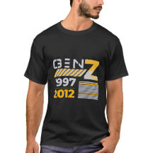 Gen Z 1997 2012 Graphic T-Shirt Design