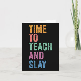 Gen Z Alpha Back To School Teacher Time To Teach A Card