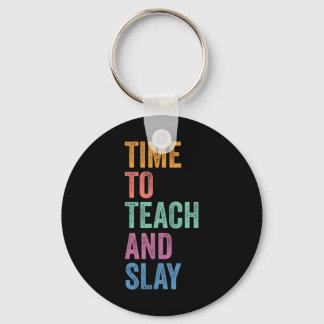 Gen Z Alpha Back To School Teacher Time To Teach A Key Ring