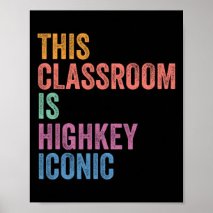 Gen Z Alpha Back To School This Clroom Is Highkey Poster