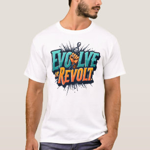 Gen Z Evolve or Revolt – Bold Patriotic Statement T-Shirt