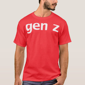 Gen Z Minimal Typography T-Shirt