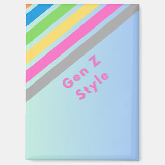 Gen Z Pastel Rainbow Design to Customize Magnet