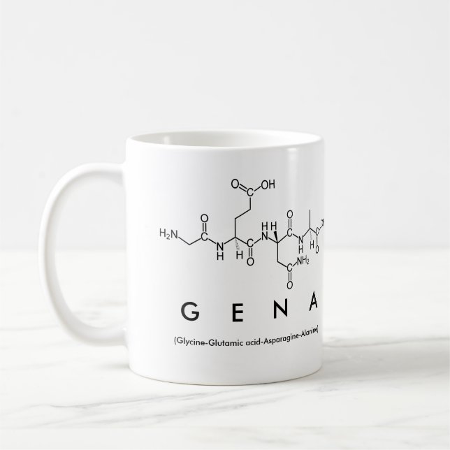 Gena peptide name mug (Left)