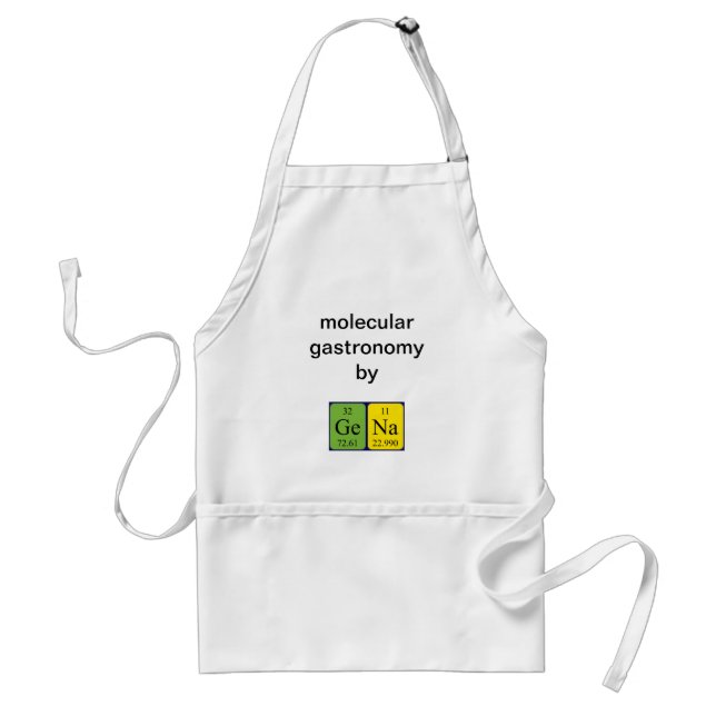 Gena periodic table name apron (Front)