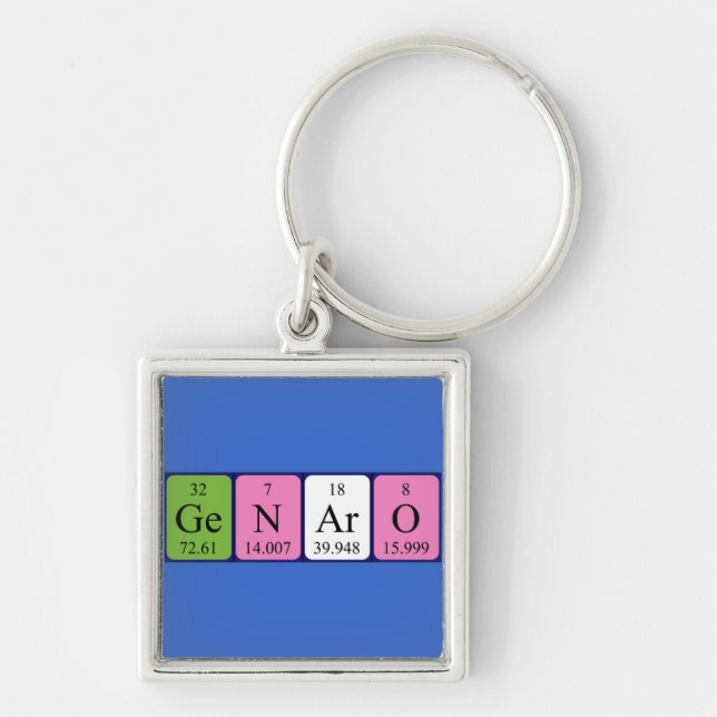 Genaro periodic table name keyring (Front)