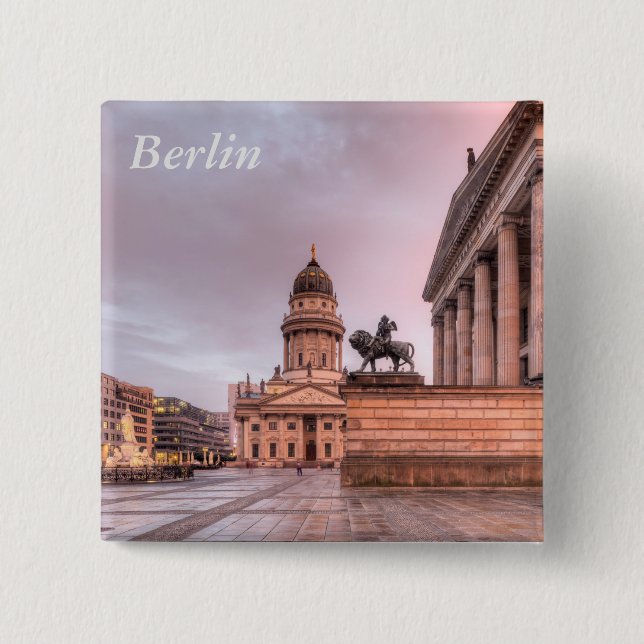 Gendarmenmarkt Berlin 15 Cm Square Badge (Front)