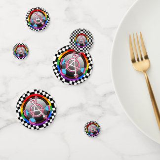 Gender Anarchy Symbol, Emblem Confetti
