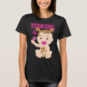 Gender Announcement  Team Girl Baby Party Reveal P T-Shirt