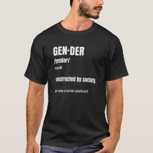 Gender Constructed Society Bisexual Pride Rainbow  T-Shirt