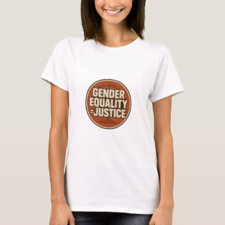 Gender Equality = Justice Feminist  – Retro Scales T-Shirt