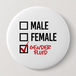 Gender Fluid - Don't worry about my gender - - LGB 10 Cm Round Badge