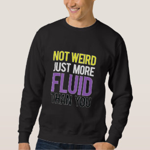 Gender Fluid Flag Enby Genderqueer Non Binary Sweatshirt
