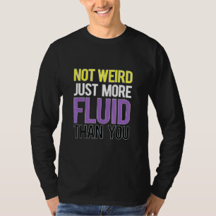 Gender Fluid Flag Enby Genderqueer Non Binary T-Shirt