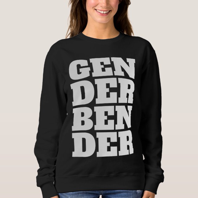 Gender Fluid Genderless Non Binary Pride Gender Be Sweatshirt (Front)