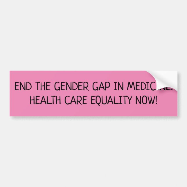 gender gap bumper sticker (Front)
