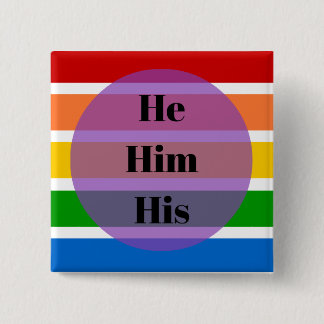 Gender Identity Button -- He/Him/His