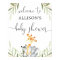 Gender neutral animals baby shower welcome sign