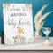 Gender neutral animals baby shower welcome sign