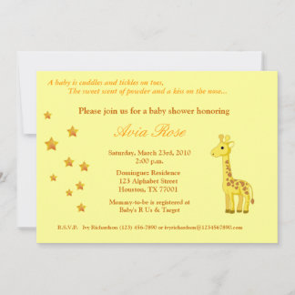 Gender Neutral Baby Shower Invitation