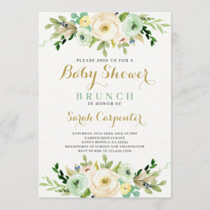 Gender neutral baby shower invitation