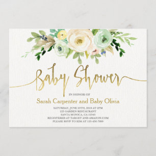 Gender neutral baby shower invitation