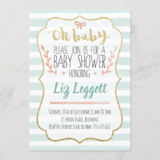 Gender Neutral Baby Shower Invitation