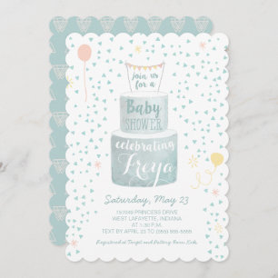Gender Neutral Baby Shower Invitation - Baby Cakes