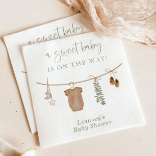 Gender Neutral Baby Shower Napkins, Gender Reveal Napkin