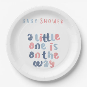 Gender Neutral Baby Shower Paper Plate