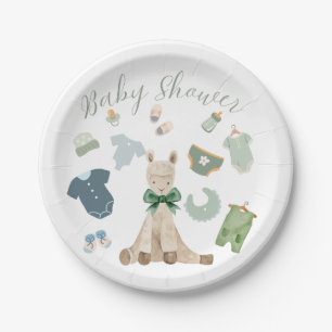 Gender Neutral Baby Shower  Paper Plate