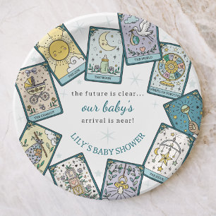 Gender Neutral Baby Shower Tarot Cards Paper Plate
