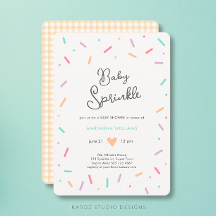 Gender Neutral Baby Sprinkle Baby Shower Invitation