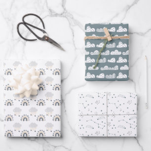 Gender Neutral Baby  Wrapping Paper Sheet