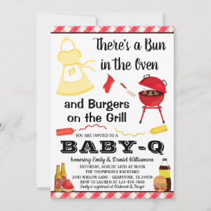Gender Neutral BBQ Baby Shower Invitation