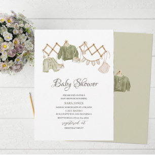 Gender Neutral Boho Nursery Baby Shower Invitation