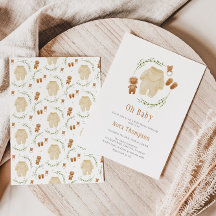 Gender Neutral Boho Pattern Baby Shower 