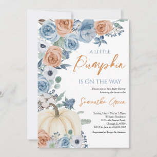 Gender Neutral Boho Pumpkin Baby Shower Invitation